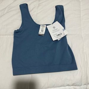 blue athleta girl tank top